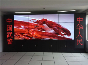 A 55-inch LCD splicing screen project of an armed police force in Jiangsu